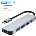 Adaptador USB para Macbook Air Pro USB3.0 HUB TF SD Multi Conversor